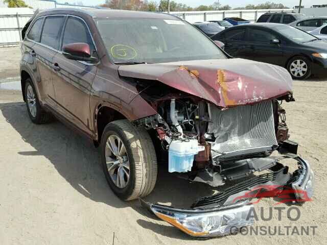 TOYOTA HIGHLANDER 2015 - 5TDKKRFH1FS109402