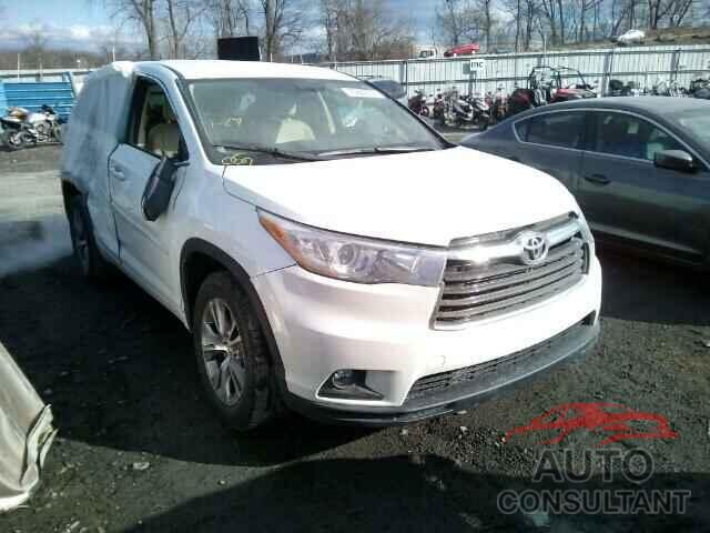 TOYOTA HIGHLANDER 2015 - 5TDZKRFH1FS070017