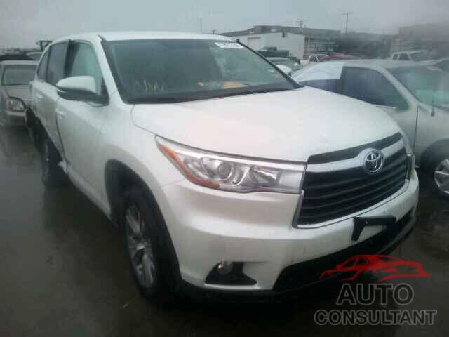 TOYOTA HIGHLANDER 2015 - 5TDZKRFH9FS040778
