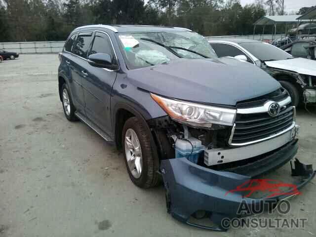 TOYOTA HIGHLANDER 2015 - 5TDYKRFH1FS043699