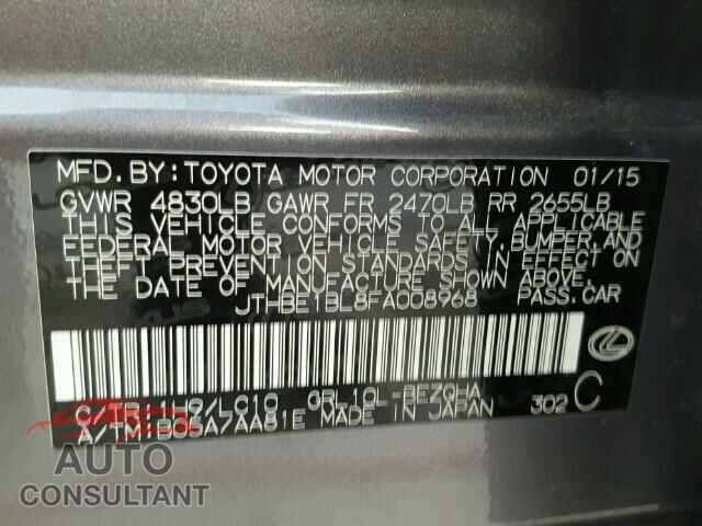 LEXUS GS350 2015 - JTHBE1BL8FA008968