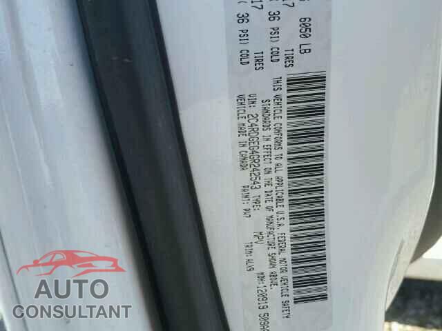 DODGE CARAVAN 2016 - 2C4RDGEG4GR242543
