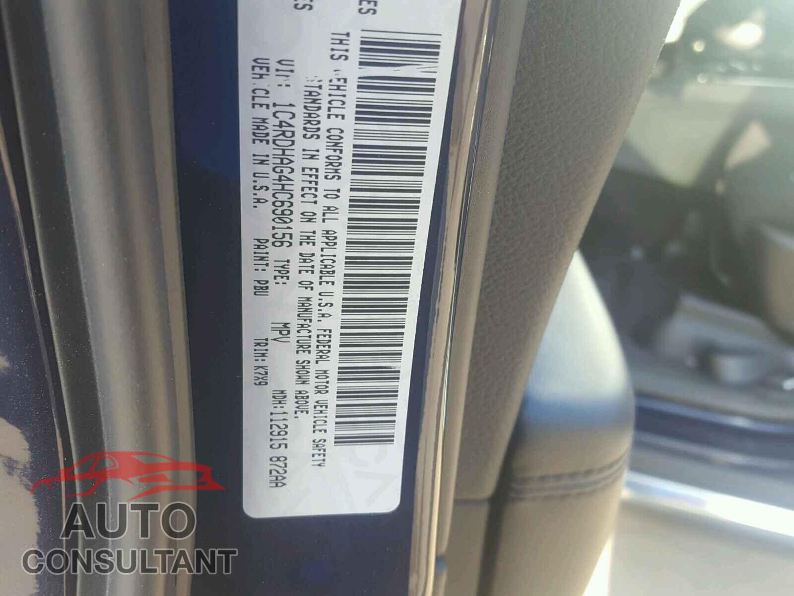 DODGE DURANGO 2017 - 1C4RDHAG4HC690156