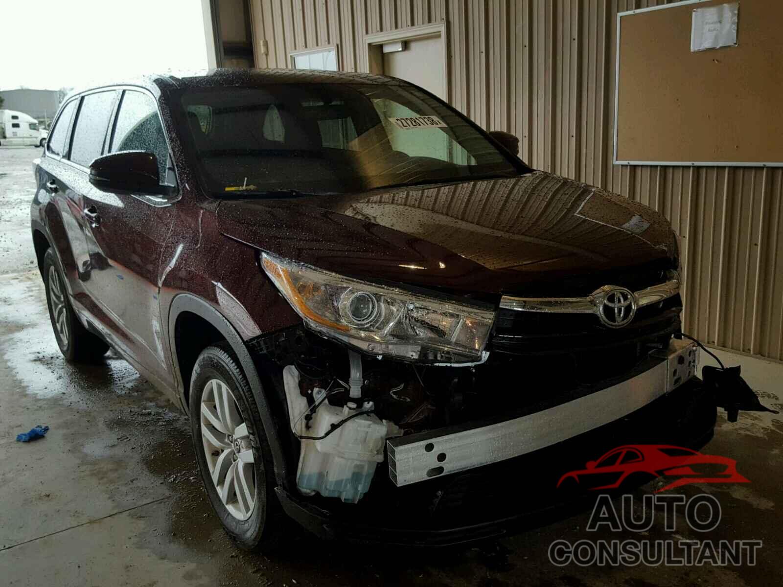 TOYOTA HIGHLANDER 2016 - 5TDZKRFH8GS170763