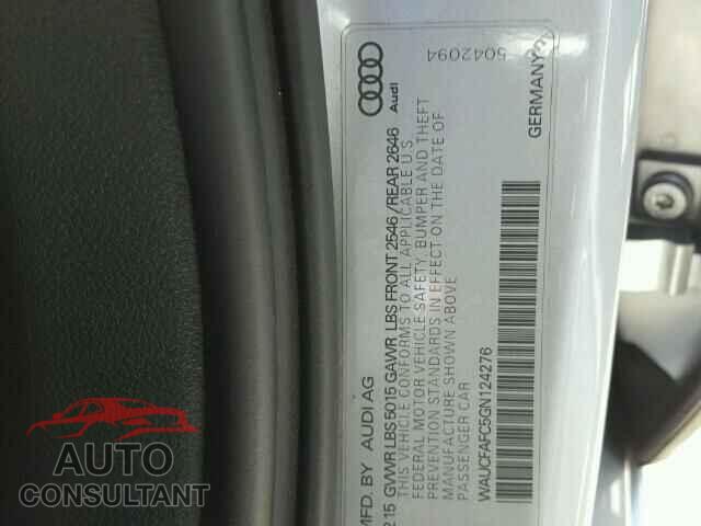 AUDI A6 2016 - WAUCFAFC5GN124276