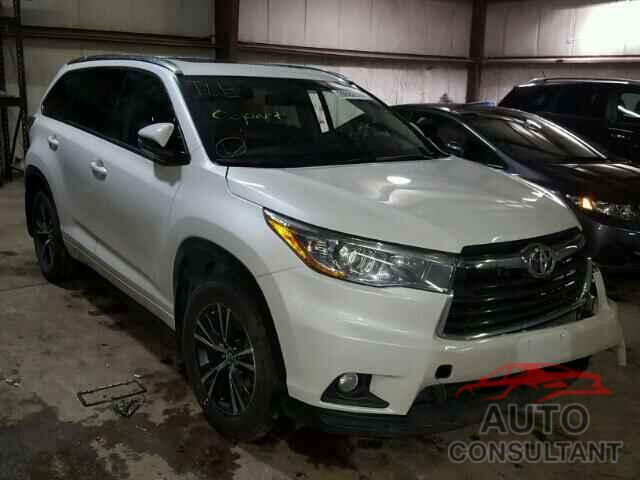 TOYOTA HIGHLANDER 2016 - 5TDJKRFH7GS259205