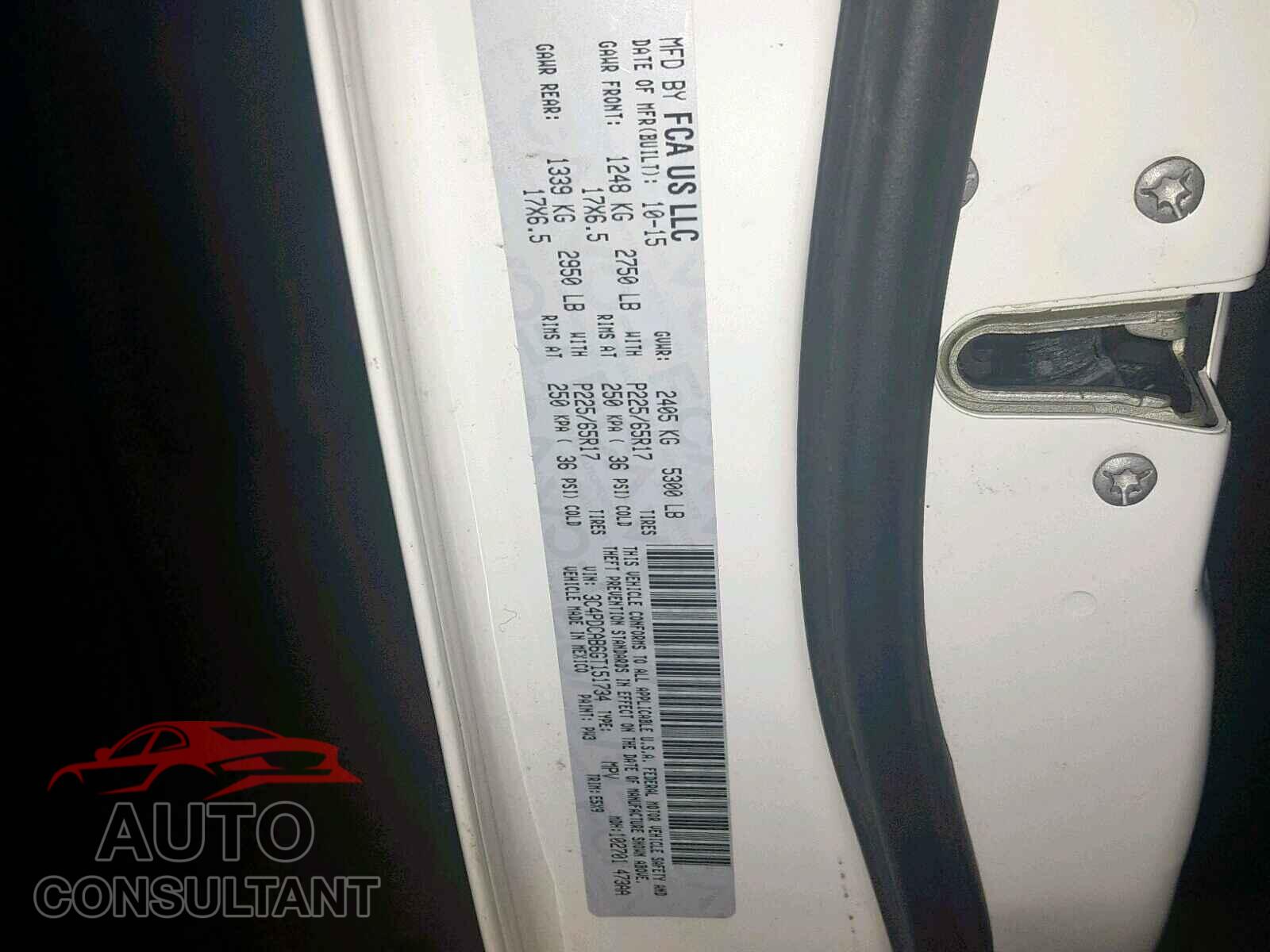 DODGE JOURNEY SE 2016 - 1FMCU0G61LUA47056