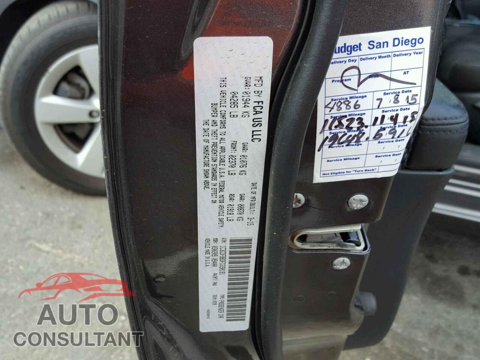 DODGE DART 2015 - 1C3CDFBB3FD330191