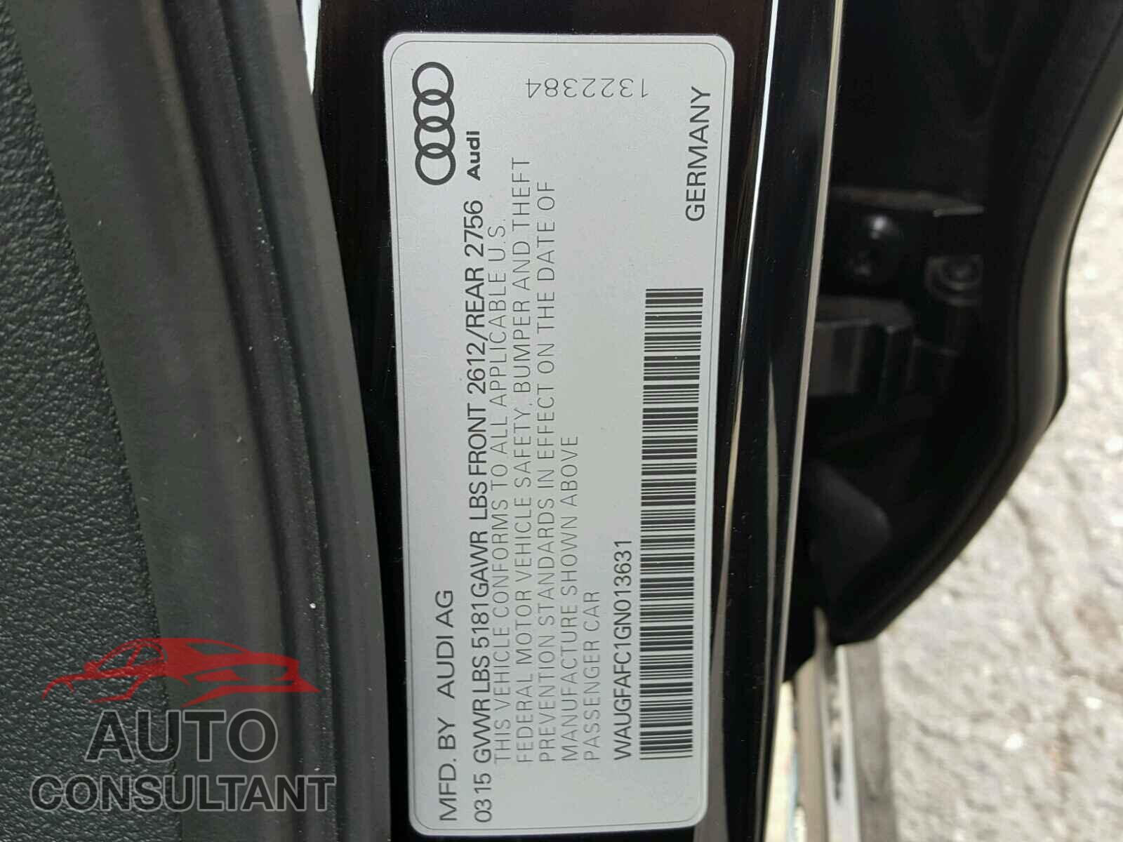 AUDI A6 2016 - WAUGFAFC1GN013631