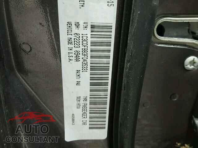 DODGE DART 2015 - 1C3CDFBB3FD435331
