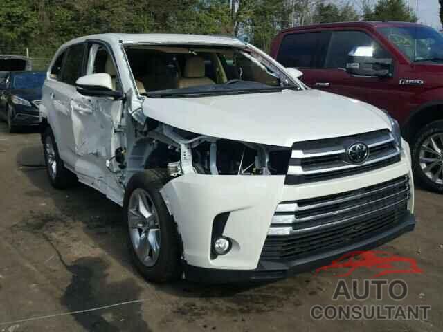 TOYOTA HIGHLANDER 2018 - 5TDDZRFH9JS499047