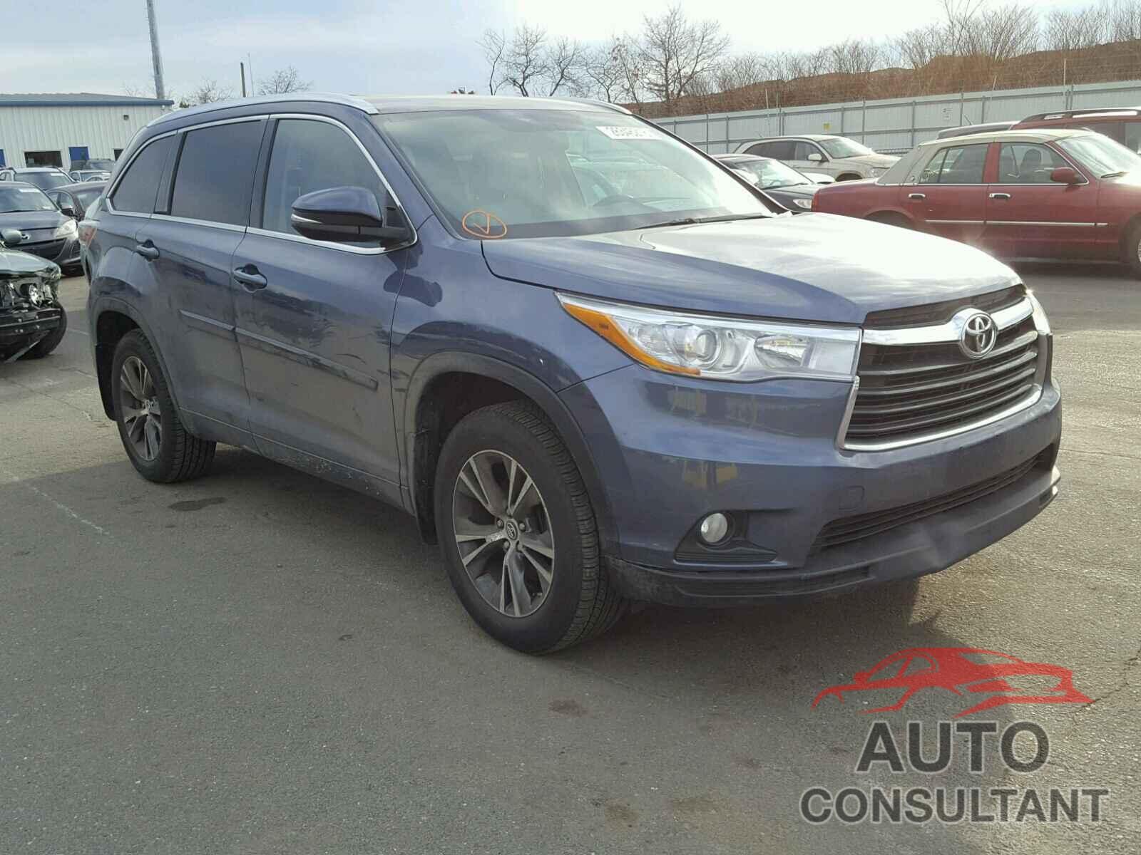 TOYOTA HIGHLANDER 2016 - 5TDJKRFH5GS354457