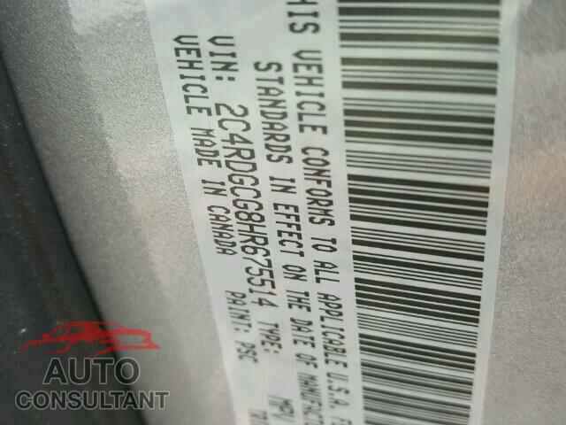 DODGE CARAVAN 2017 - 2C4RDGCG8HR675514