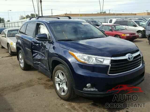 TOYOTA HIGHLANDER 2016 - 5TDDCRFH4GS019572