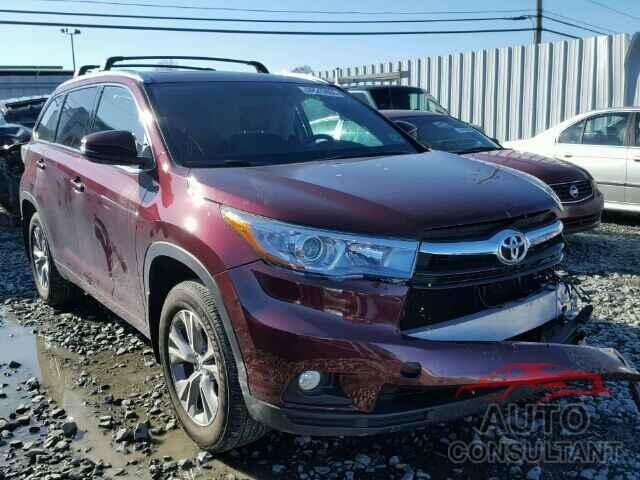 TOYOTA HIGHLANDER 2015 - 5TDJKRFH6FS141340
