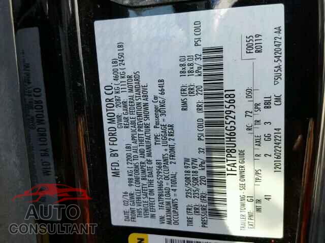 FORD MUSTANG 2016 - 1FATP8UH6G5295681