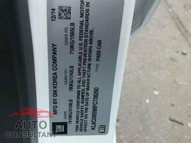 CHEVROLET SPARK 2015 - KL8CD6S98FC738290