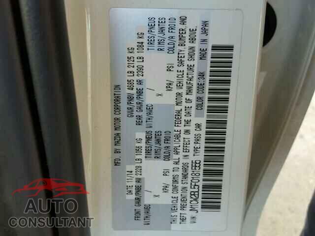 MAZDA 5 2015 - JM1CW2BL5F0181555