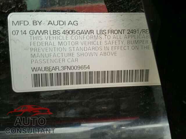 AUDI A4 2015 - WAUBFAFL3FN009654
