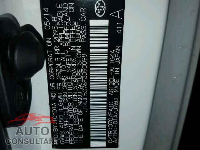 TOYOTA SCION 2015 - JTKJF5C76F3090098