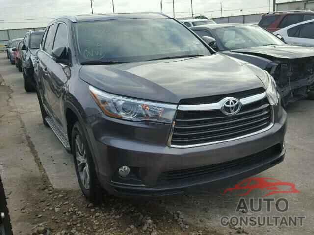 TOYOTA HIGHLANDER 2015 - 5TDKKRFH6FS058415