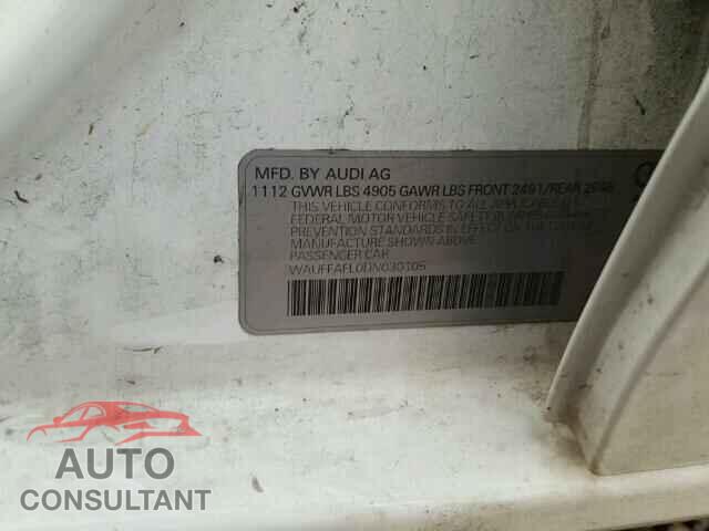 AUDI A4 2013 - WAUFFAFL0DN030105