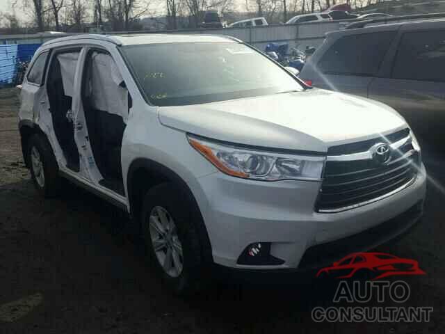 TOYOTA HIGHLANDER 2016 - 5TDJKRFH1GS229309