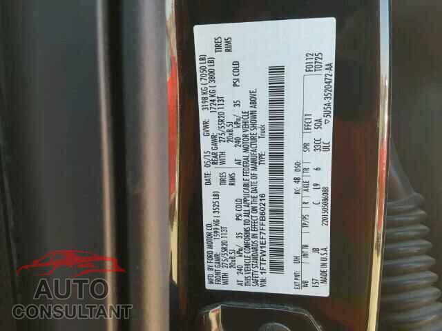 FORD F150 2015 - 1FTFW1EF7FFB60216