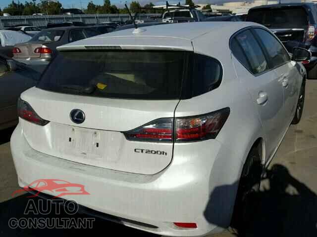 LEXUS CT 200 2012 - JTHKD5BH0C2052765
