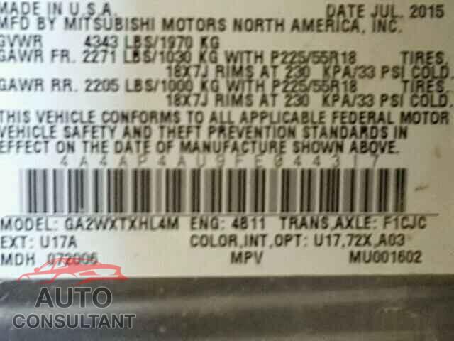 MITSUBISHI OUTLANDER 2015 - 4A4AP4AU9FE044317
