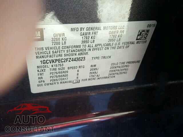 CHEVROLET SILVERADO 2015 - 1GCVKPEC2FZ443623