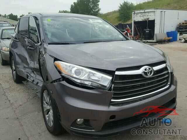 TOYOTA HIGHLANDER 2015 - 5TDBKRFHXFS177021