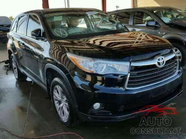 TOYOTA HIGHLANDER 2016 - 5TDZKRFH6GS121867