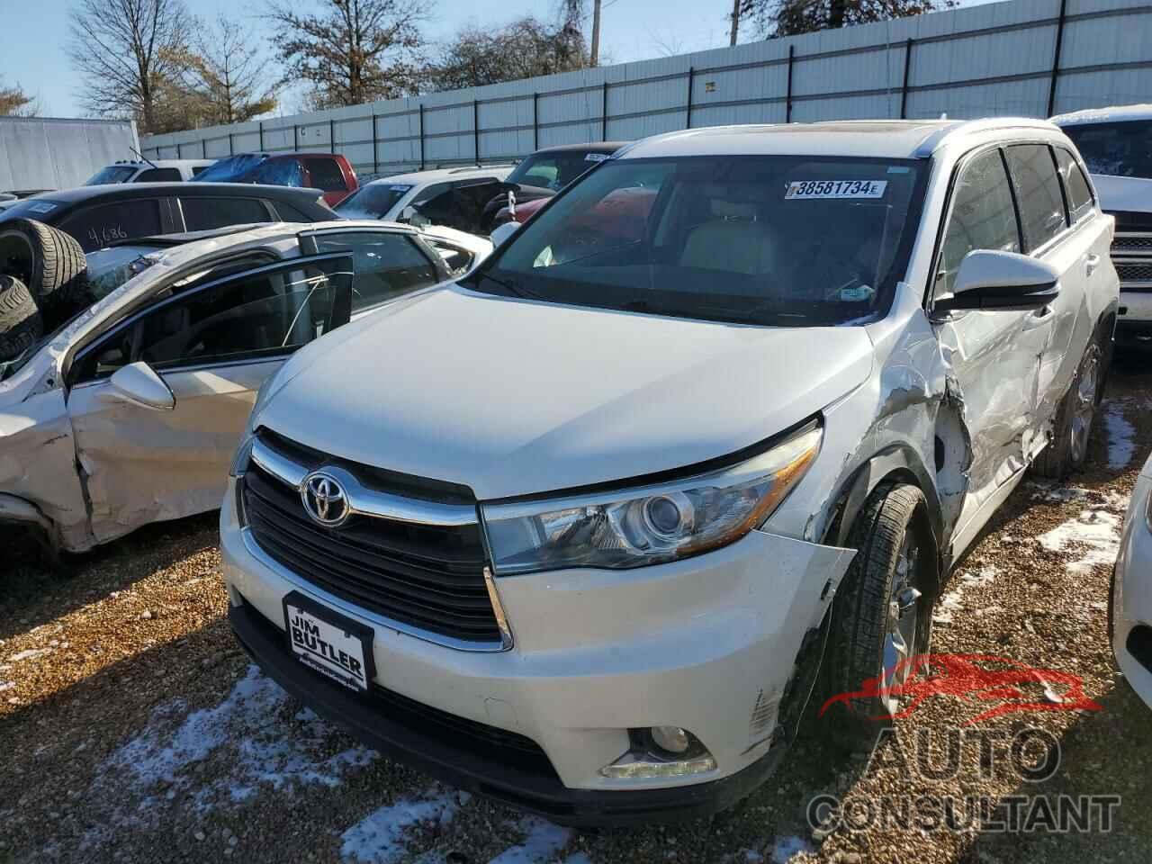 TOYOTA HIGHLANDER 2016 - 5TDDKRFH9GS275600