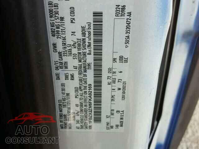 FORD TRANSIT CO 2015 - 3C4NJCBBXMT571376