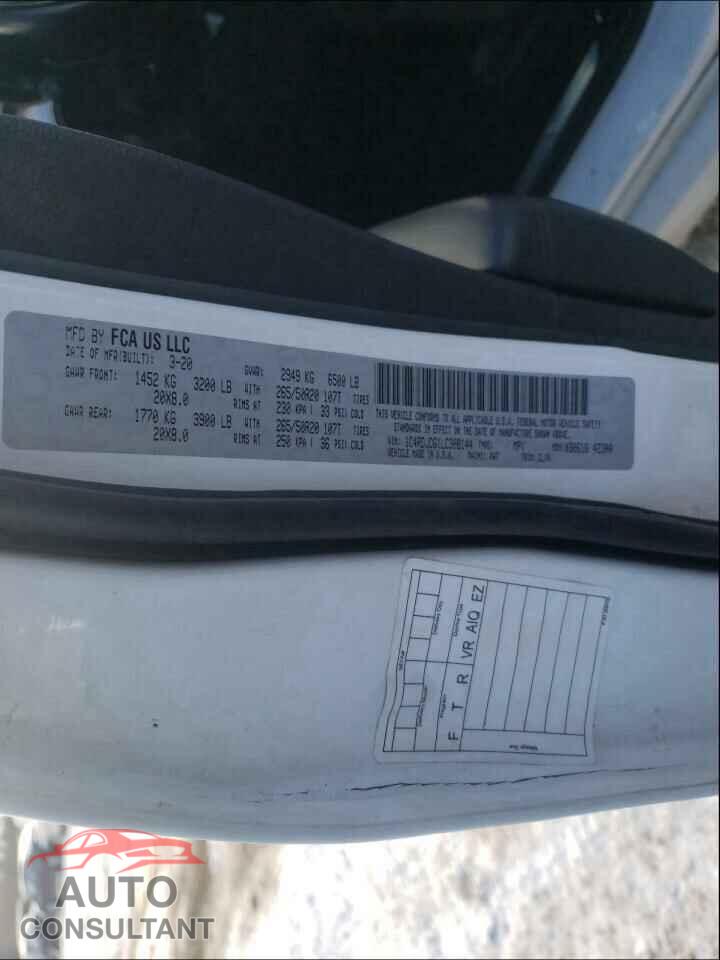DODGE DURANGO 2020 - 1C4RDJDG1LC308144