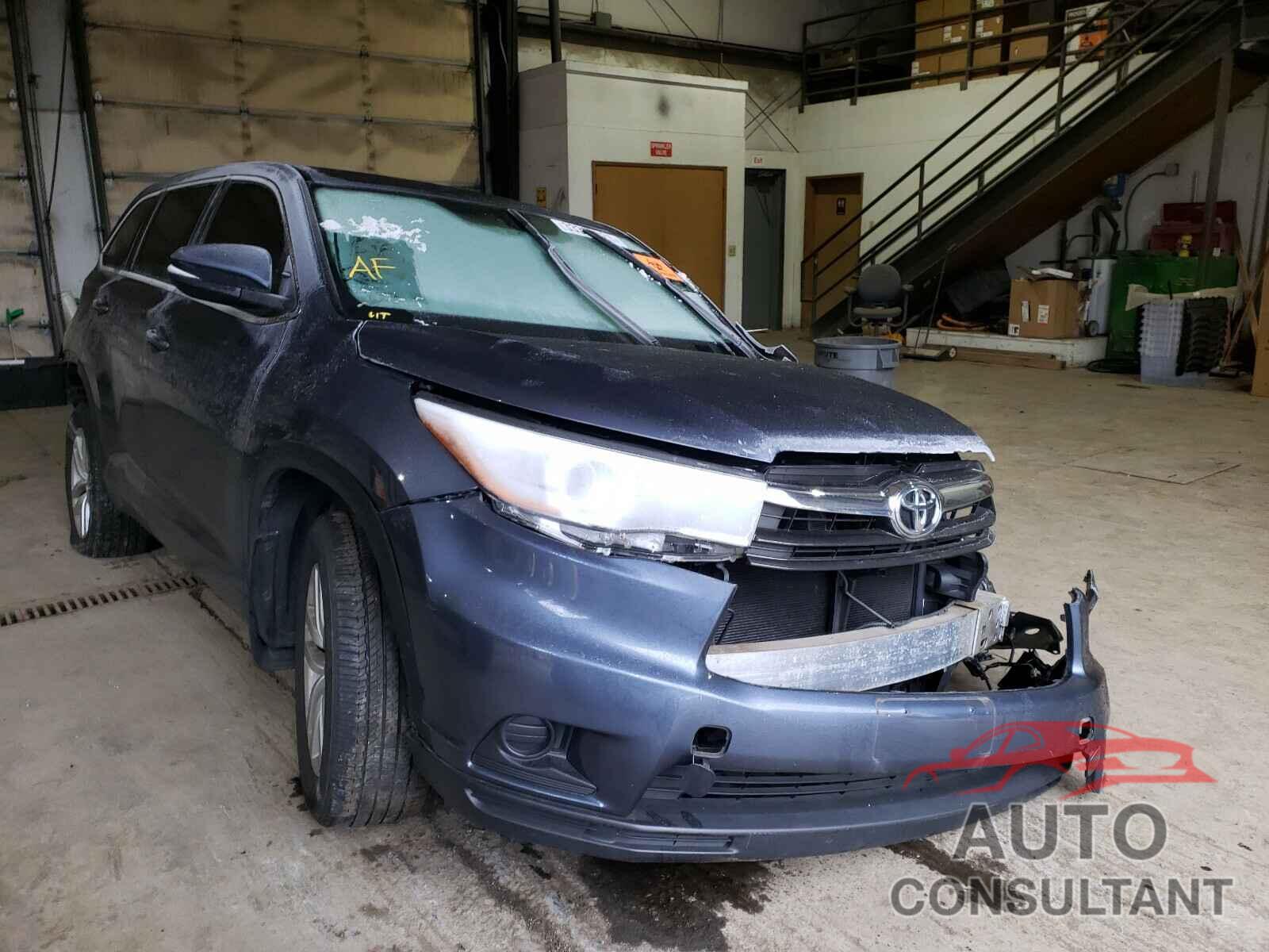 TOYOTA HIGHLANDER 2016 - 5TDBKRFH2GS347664