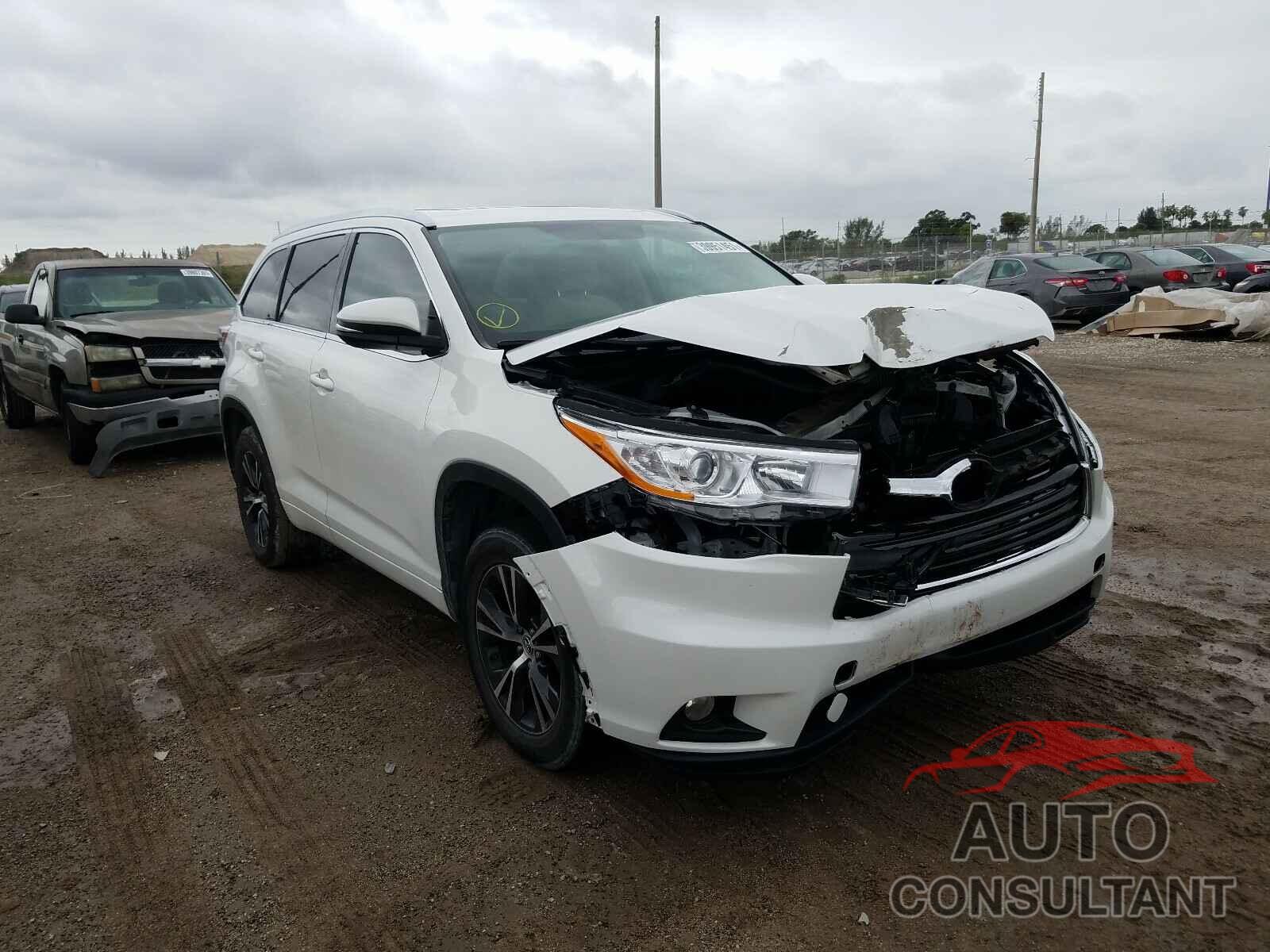 TOYOTA HIGHLANDER 2016 - 5TDKKRFH0GS122644