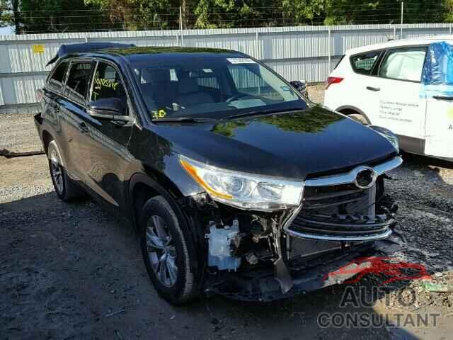 TOYOTA HIGHLANDER 2015 - 5TDZKRFHXFS058139
