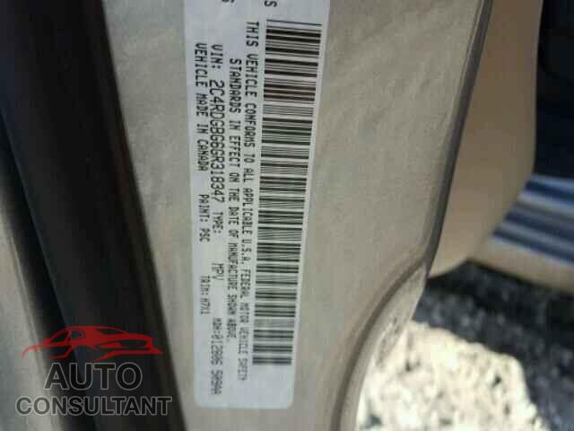 DODGE CARAVAN 2016 - 2C4RDGBG6GR318347