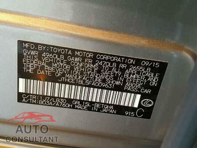 LEXUS GS350 2015 - JTHCE1BL5FA009631