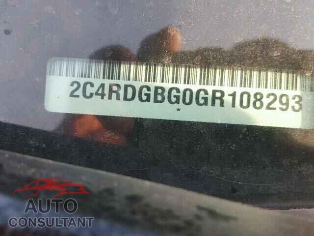DODGE CARAVAN 2016 - 2C4RDGBG0GR108293
