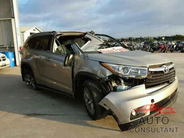 TOYOTA HIGHLANDER 2015 - 5TDKKRFH9FS067481