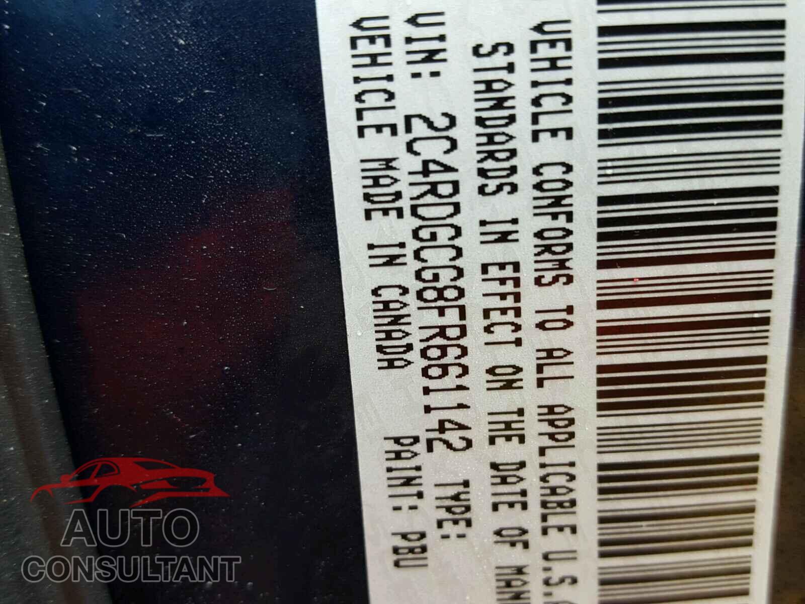 DODGE CARAVAN 2015 - 2C4RDGCG8FR661142