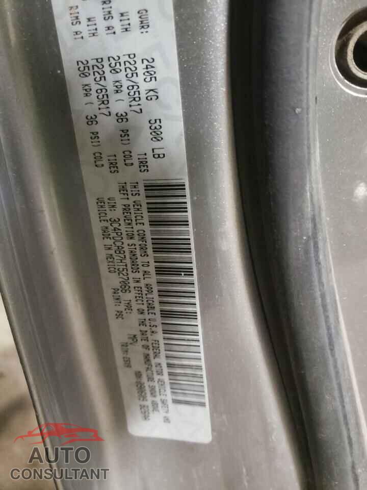 DODGE JOURNEY 2017 - 3C4PDCAB7HT527066