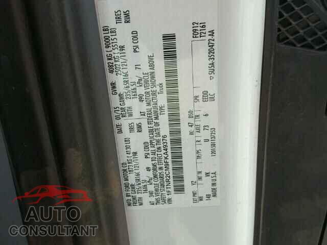 FORD TRANSIT CO 2015 - 1FTNR2CM9FKA49376