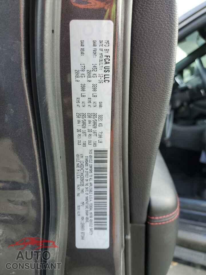 DODGE DURANGO 2017 - 1C4SDHCTXHC690335
