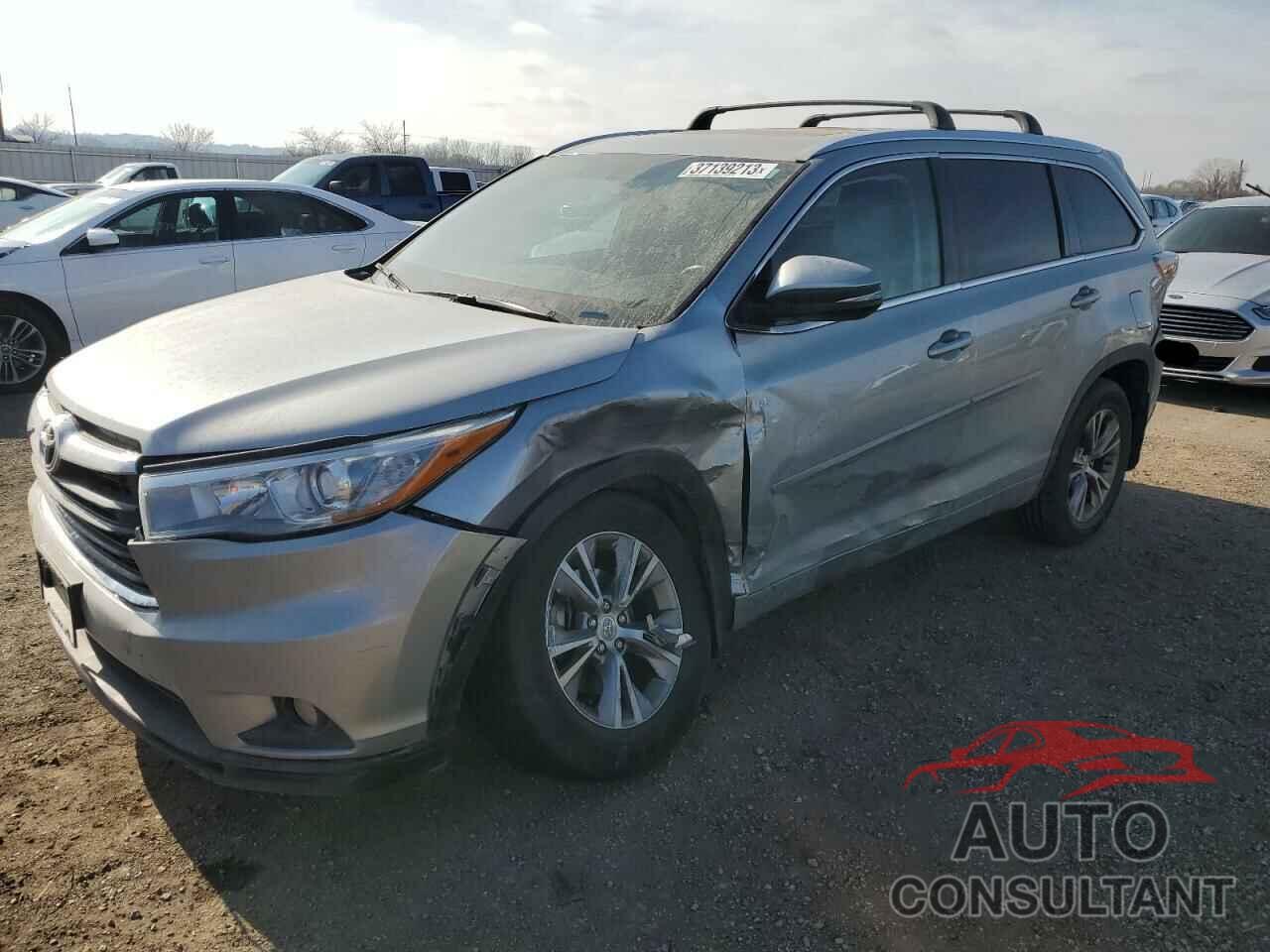TOYOTA HIGHLANDER 2015 - 5TDJKRFH5FS173423