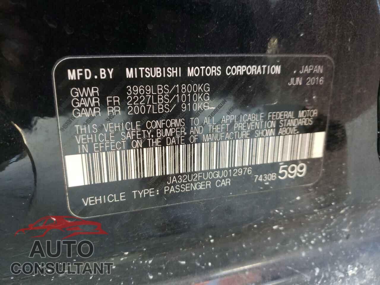 MITSUBISHI LANCER 2016 - JA32U2FU0GU012976