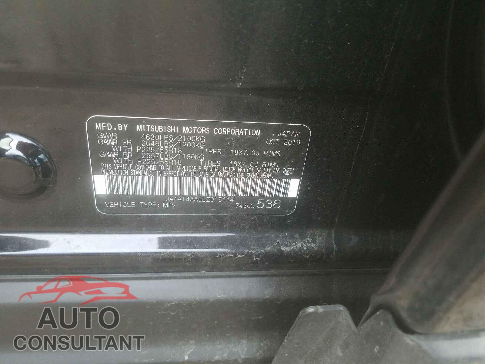 MITSUBISHI ECLIPSE 2020 - JA4AT4AA5LZ015114
